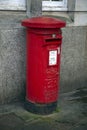 British red post box Royalty Free Stock Photo