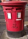 British red post box with Edward VII Cypher, London