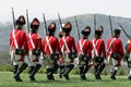British regulars marching back Royalty Free Stock Photo