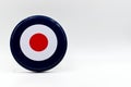 British Royal Air Force roundel. RAF. Symbol of mod music. Copy space isolated on white