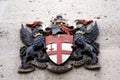 Coat of arms of The London Stock Exchange in England Royalty Free Stock Photo