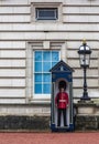 British Royal Guardsman standing guard. Royalty Free Stock Photo