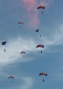 British sky diving team display Royalty Free Stock Photo