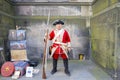 British soldier, Edinburgh, Scotland, UK