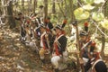 British soldiers during Historical American Revolutionary War Reenactment, Fall Encampment, New Windsor, NY