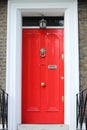 British style squared front door Royalty Free Stock Photo