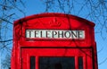 British Telephone Box Royalty Free Stock Photo