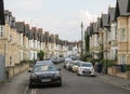 British terraced houses in Oxford Royalty Free Stock Photo