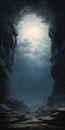 Ethereal Cave: A Serene Masterpiece Of Realistic Depiction