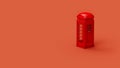 British traditional red telephone booth, symbol Royalty Free Stock Photo