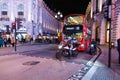 British Traffic At Night Royalty Free Stock Photo