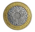 British two pound coin Royalty Free Stock Photo