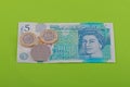 British, UK living wage of seven pounds and fifty pence Royalty Free Stock Photo