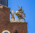 British Unicorn Faneuil Meeting Hall Freedom Trail Boston Massachusetts Royalty Free Stock Photo