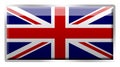 British Union Jack enamelled metal badge Royalty Free Stock Photo