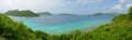 British Virgin Islands viewed from US Virgin Islands, USA Royalty Free Stock Photo