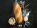 Sourdough Bloomer or Baton loaf bread