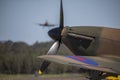 British World War 2 plane flying