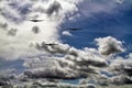 British world war two Lancaster bombers in flight. Montage.