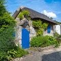 Brittany, Ile aux Moines island, thatched cottage