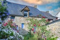 Brittany, Ile aux Moines island, typical house