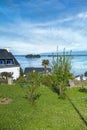 Brittany, Ile aux Moines island, typical house in the village