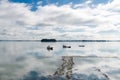 Brittany, panorama of the Morbihan gulf Royalty Free Stock Photo