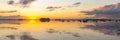 Brittany, panorama of the Morbihan gulf Royalty Free Stock Photo