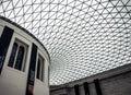 Brittish Museum Ceiling Royalty Free Stock Photo