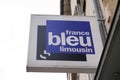 france bleu limousin logo and text sign front of office locale radio broadcaster network