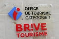 Office de tourisme in brive city france logo sign means information center