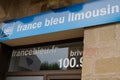 france bleu limousin in brive city office logo and locale radio sign from