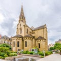 View at the Church of Saint Martin in Brive la Gaillarde - France