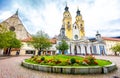Brixen cathedral watchtower church, Italy Royalty Free Stock Photo
