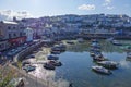 Brixham Harbor Harbour and town Torbay Devon Endland UK Royalty Free Stock Photo