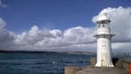 Brixham harbour lighthouse Royalty Free Stock Photo
