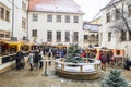 Brno, Czech Republic, December 2, 2023 - Christmas markets in the city of Brno - the first advent Royalty Free Stock Photo