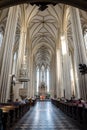 Interior of St. James` Church, Brno, Czech republic