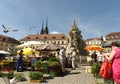 Brno, Czech Republic - June 01, 2017: Cabbage Market Square in B