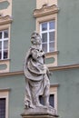 Baroque 17th century Holy Trinity column on Vegetable Market (Zelny trh), Brno, Czech Republic Royalty Free Stock Photo