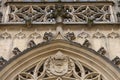 Decorative facade of Cathedral of Saints Peter and Paul, Brno, Czech Republic