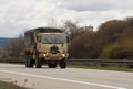 Brno,Czech Republic-March 30,2015:Dragoon Ride - US army convoy Royalty Free Stock Photo