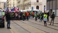 BRNO, CZECH REPUBLIC, MAY 1, 2017: March of radical extremists, suppression of democracy, against the government of the