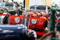 Old red BMW vintage car in museum Royalty Free Stock Photo