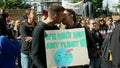 BRNO, CZECH REPUBLIC, SEPTEMBER 20, 2019: Friday for future, demonstration against climate change, banner sign we dont Royalty Free Stock Photo