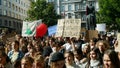 BRNO, CZECH REPUBLIC, SEPTEMBER 20, 2019: Friday for future, demonstration against climate change, banner sign I want to Royalty Free Stock Photo