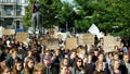 BRNO, CZECH REPUBLIC, SEPTEMBER 20, 2019: Friday for future, demonstration against climate change, banner sign I want to