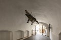 The Brno dragon in the Old Town Hall in Brno building, Czech Rep