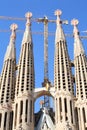 Broaches and spires, Sagrada Famila in Barcelona