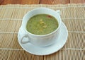Broad Bean And Bacon Soup Royalty Free Stock Photo